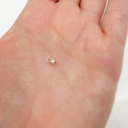 1.5MM White Sterling Silver End Cap