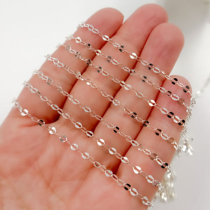 Sterling Silver Flat Marina Chain