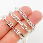 Load image into Gallery viewer, Sterling Silver Diamond Cut Marina Chain