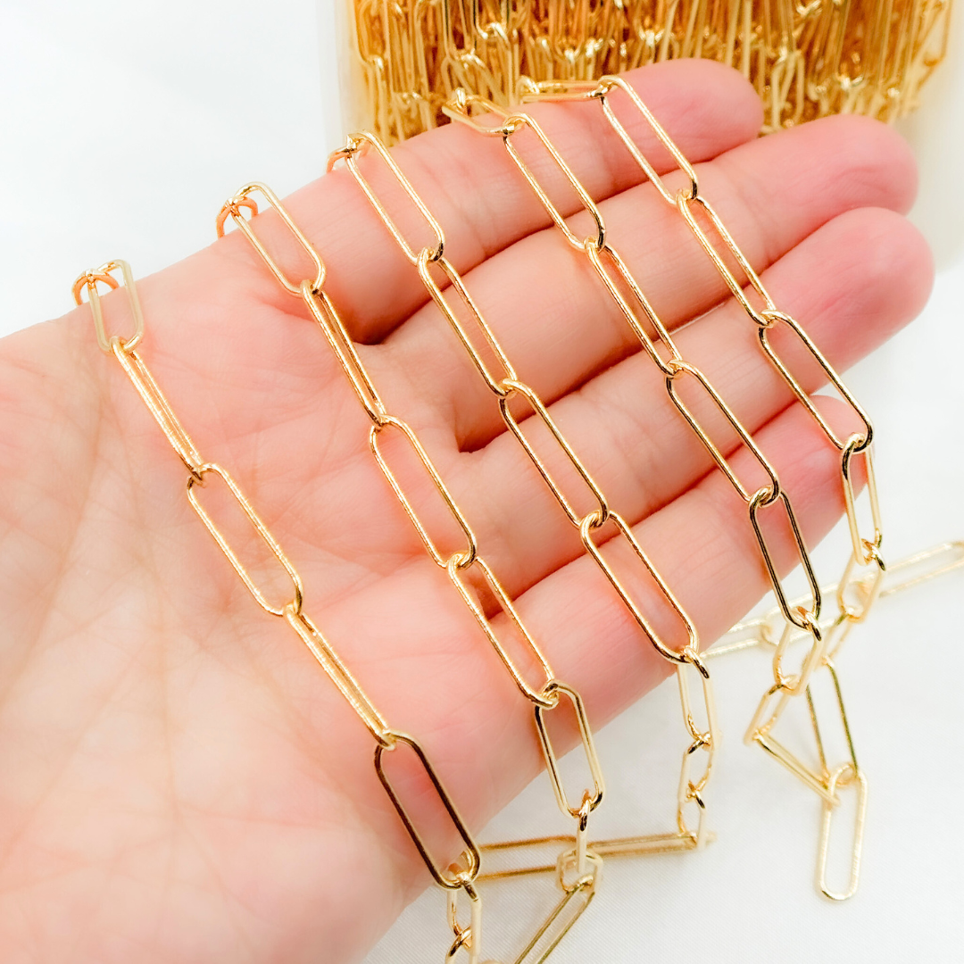 4001GF. 14k Gold Filled Smooth Paperclip Link Chain