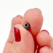 5MM Black Rhodium Sterling Silver Seamless Laser Cut