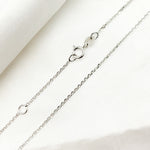 Load image into Gallery viewer, 030R01T5J080WG. 14K Solid White Gold Cable Chain
