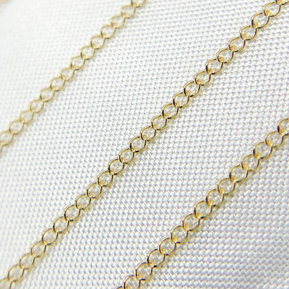 14K Solid Gold Cable Chain