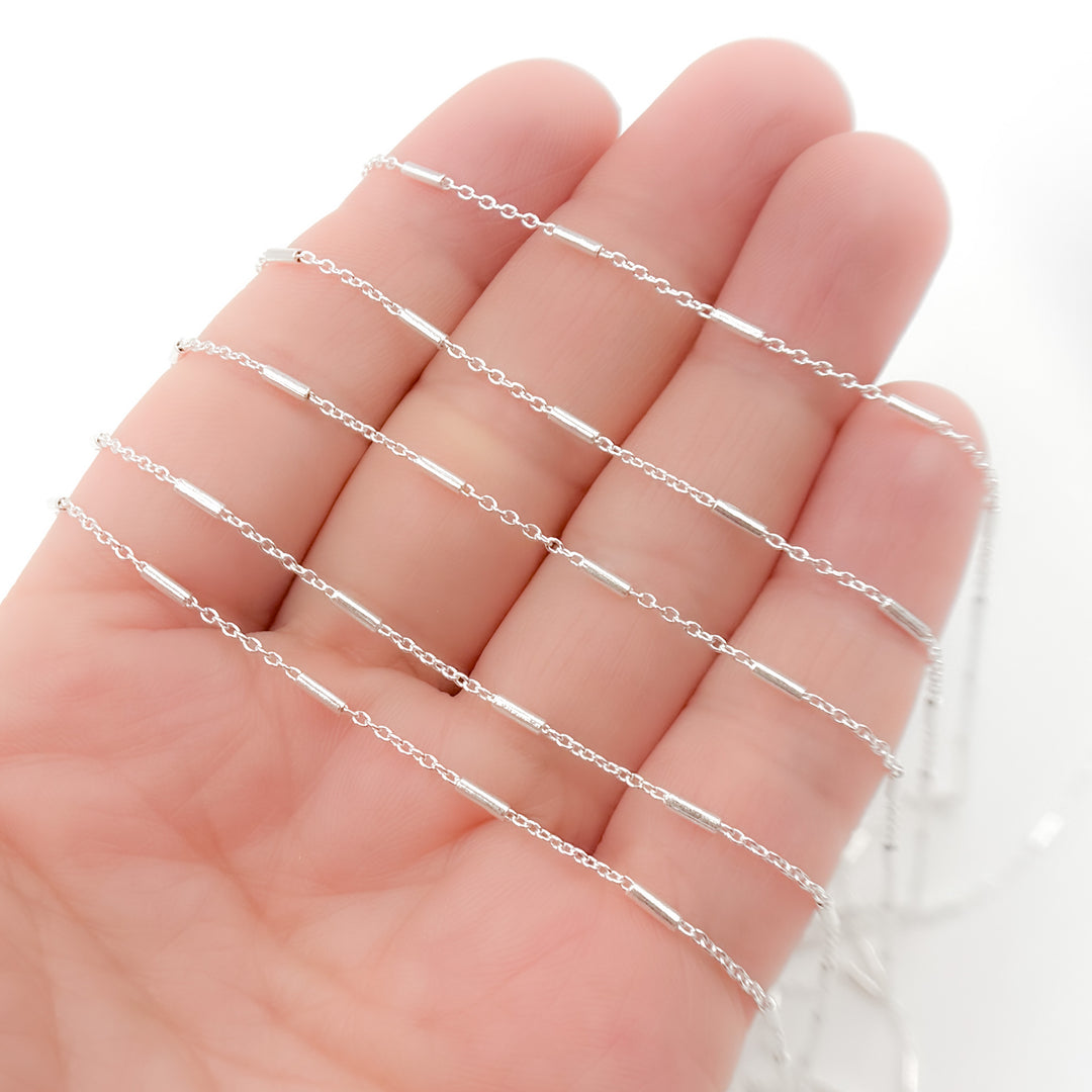 Y132SS. Sterling Silver Tube Chain