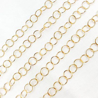 14K Gold Filled Round Link Chain