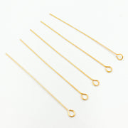 24 Gauge Gold-filled Eye Pin 1.5 Inch Headpin