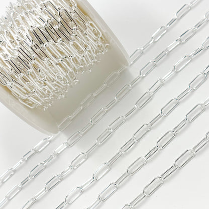 Sterling Silver Paperclip Chain