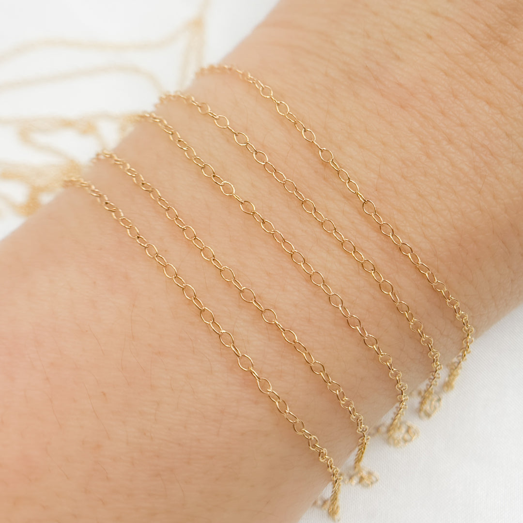 1120GF. 14k Gold-Filled Smooth Cable Chain