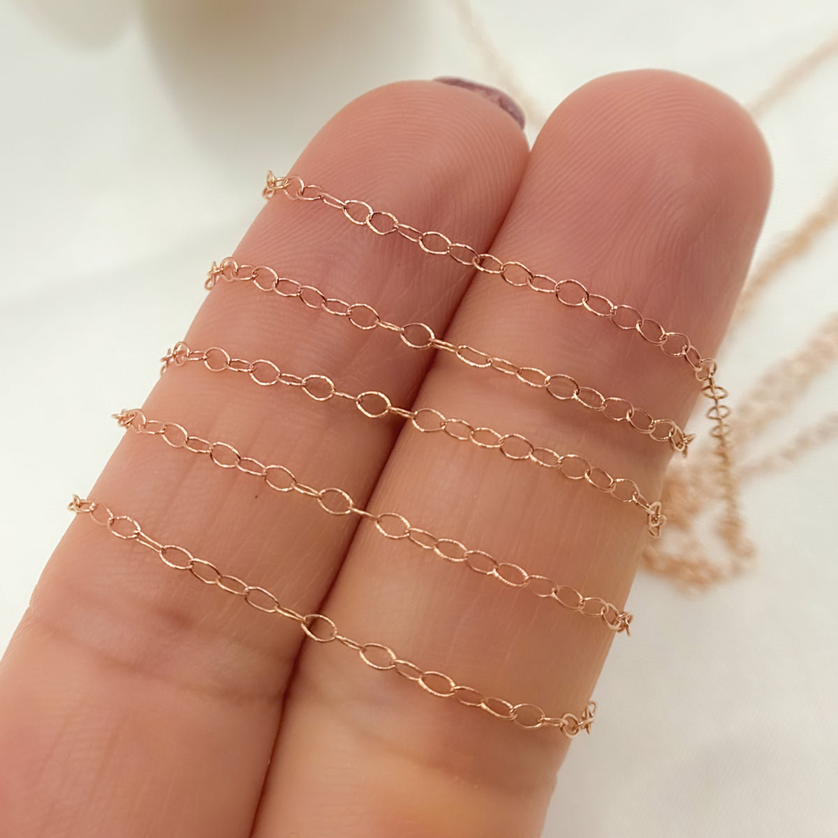 Rose Gold-Filled Smooth Cable Chain