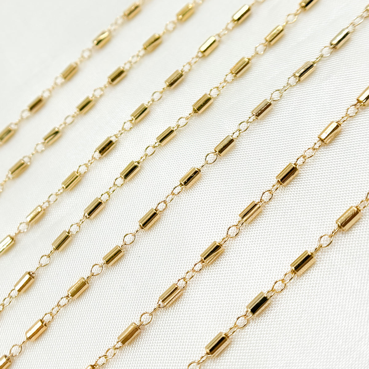 14K Gold-Filled Cable Tube Chain