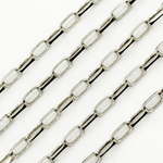 Load image into Gallery viewer, Y55OX. Oxidized 925 Sterling Silver Diamond Cut Paperclip Chain
