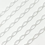 Load image into Gallery viewer, 790TWSS. Sterling Silver Twisted Oval &amp; Round Link Chain
