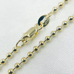 Load image into Gallery viewer, 180CP. 14K Solid Yellow Gold Ball Necklace
