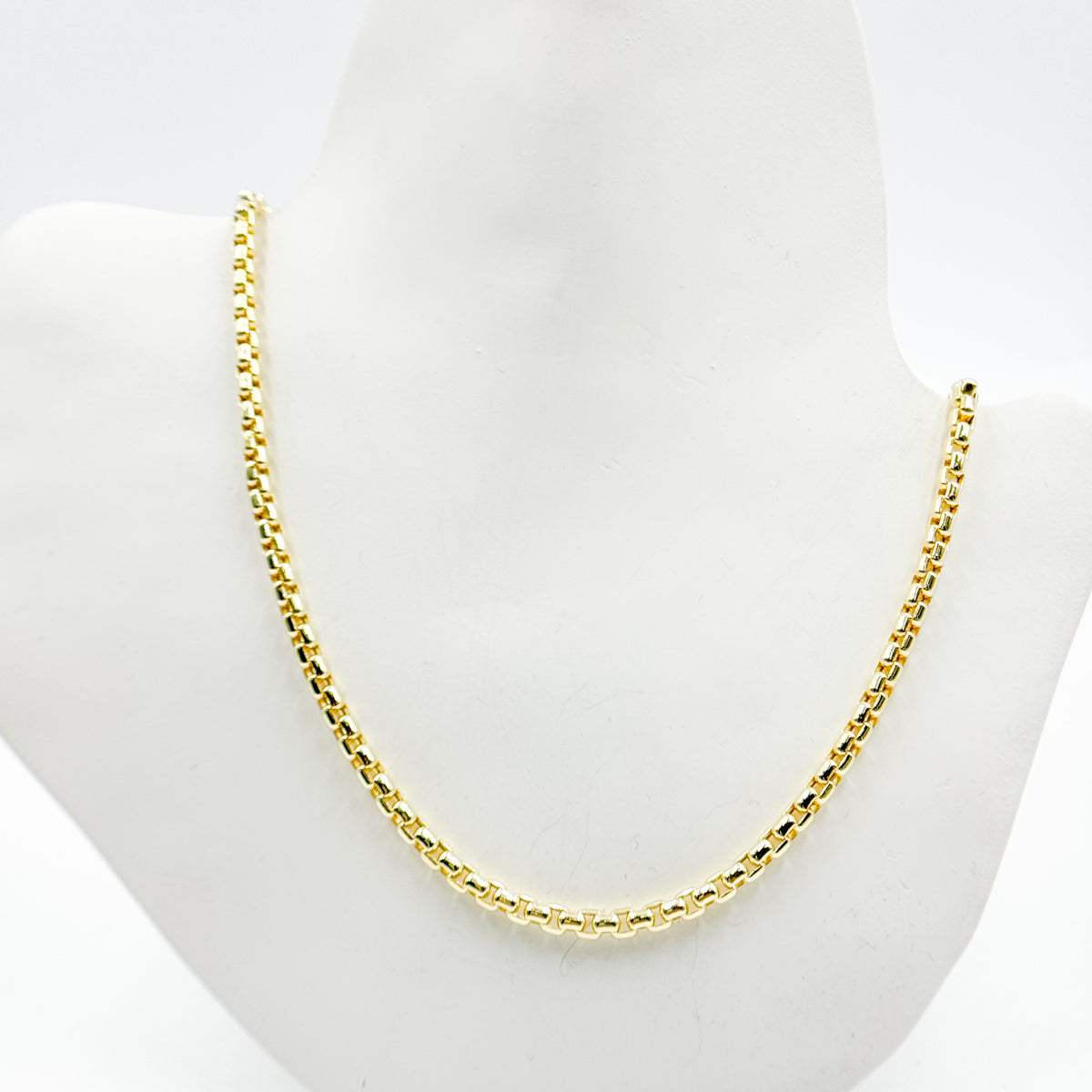 200HIV0934000. 14k Solid Yellow Gold Venetian Box Link Chain