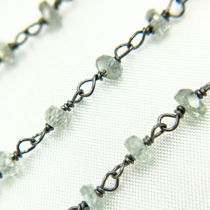 Natural Zircon Quartz Wire Chain