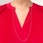 Load image into Gallery viewer, Oxidized Sterling Silver Satellite Necklace