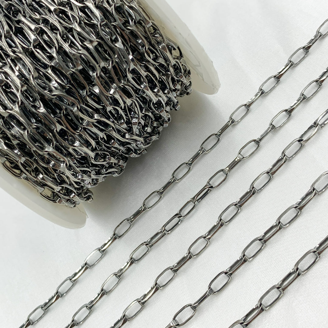 Oxidized 925 Sterling Silver Box Chain. Y53OX