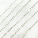 Load image into Gallery viewer, 2505TWSS. Sterling Silver Hammered Paperclip Chain
