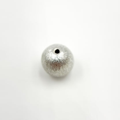 6MM Sterling Silver Seamless Brush Beads