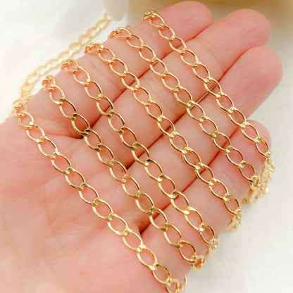 14K Gold Filled Oval Curb Chain