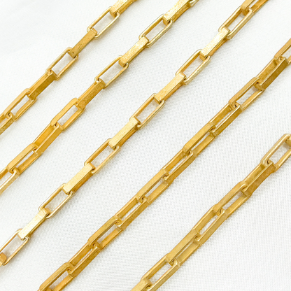 X31GPM. Gold Plated Matt 925 Sterling Silver Box Chain
