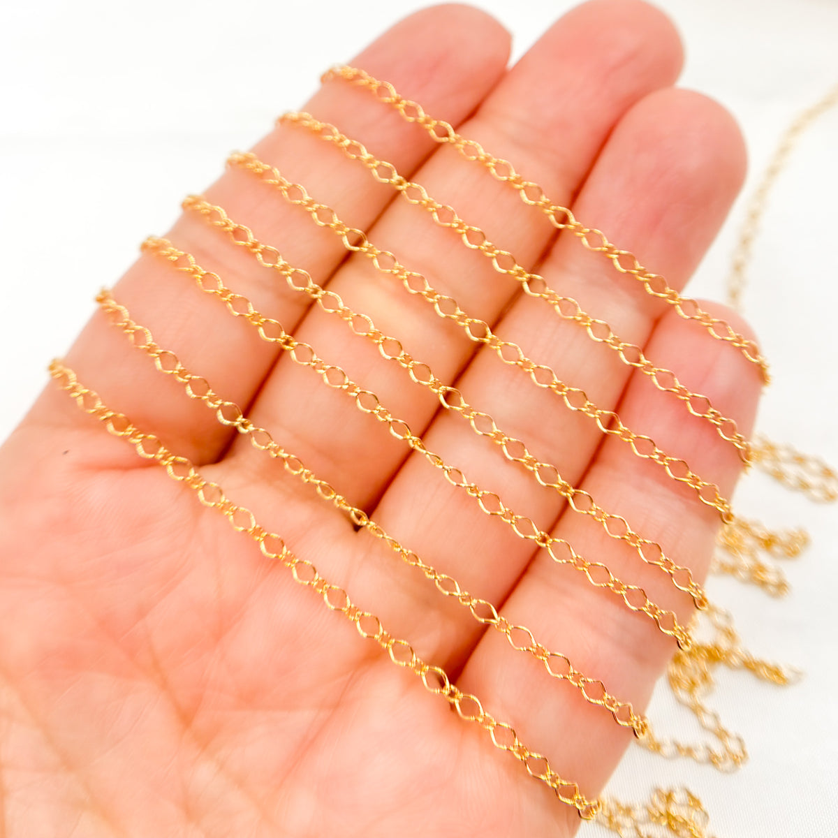 14K Gold Filled Twisted Cable Chain