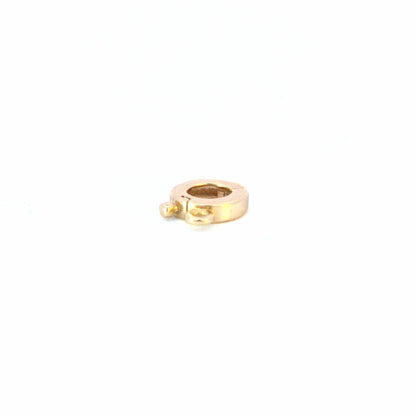 FND001. 14K Solid Gold Fancy Spring Ring