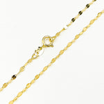 Load image into Gallery viewer, 027FV1018K. 18K Solid Gold Flat Marina Chain