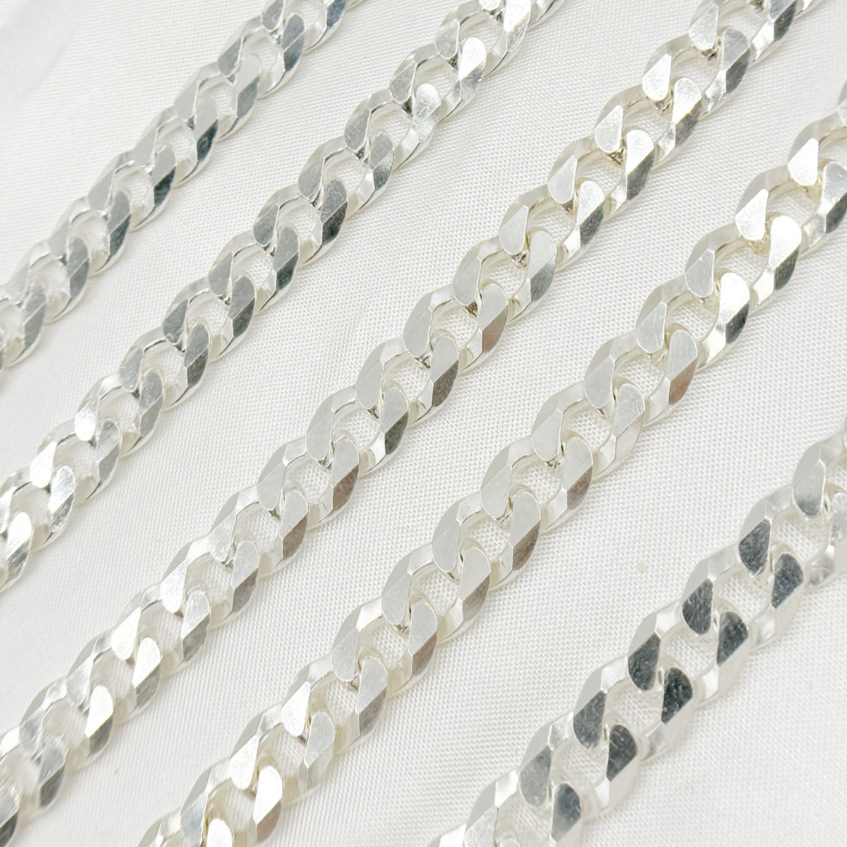 Sterling Silver Flat Curb Chain