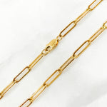 Load image into Gallery viewer, 14k Gold Filled Flat Paperclip Finished Necklace. 4002GF Necklace
