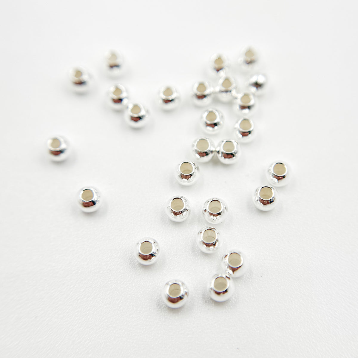 2MM Sterling Silver Seamless Beads