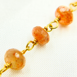 Load image into Gallery viewer, Sunstone Gold Plated Wire Chain. SNS1
