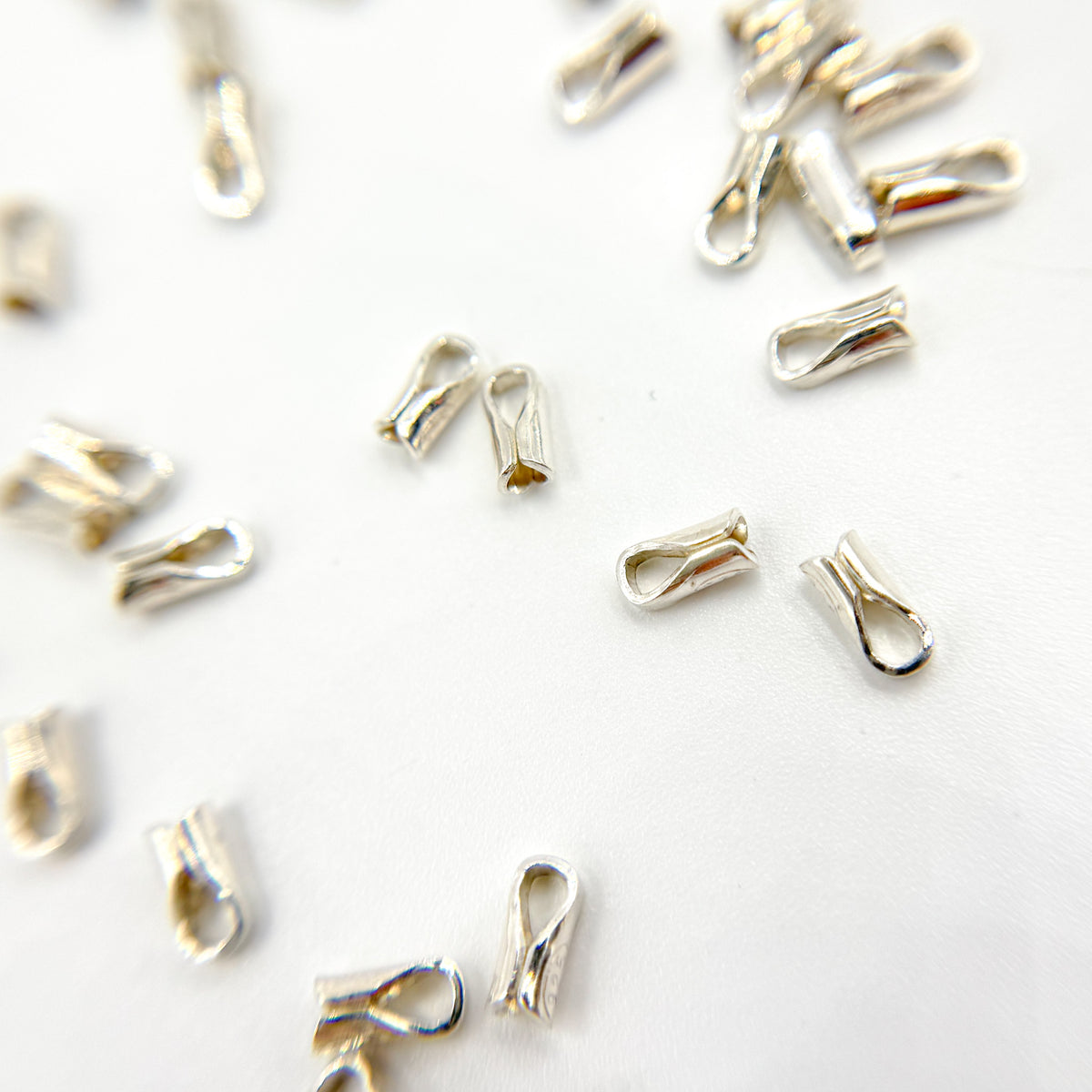 2MM White Sterling Silver End Cap