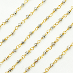 Load image into Gallery viewer, Pyrite Gold Plated Wire Wrap Chain. PYR36
