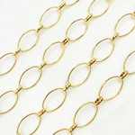 Load image into Gallery viewer, V155GP. Gold Plated 925 Sterling Silver Oval Long and Short Link