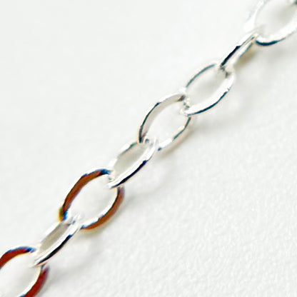 Sterling Silver Flat Cable Chain