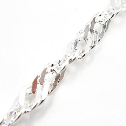  Sterling Silver Singapore Link Chain