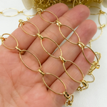 Load image into Gallery viewer, V153GP. Gold Plated 925 Sterling Silver Oval Link Chain