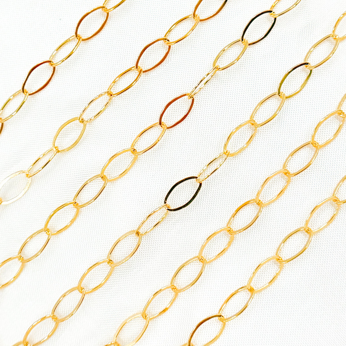 14K Gold-Filled Flat Oval Link Chain