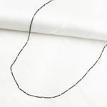 Load image into Gallery viewer, Z36SB2F. Black Rhodium Sterling Silver Chain with Silver Cubes
