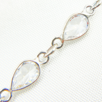 Load image into Gallery viewer, Cubic Zirconia Pear Shape Connected Chain. CZ23

