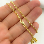 Load image into Gallery viewer, 080R04CLH5. 14k Solid Yellow Gold Box Link Chain
