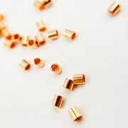2MM Rose Gold Filled Crimp Tube