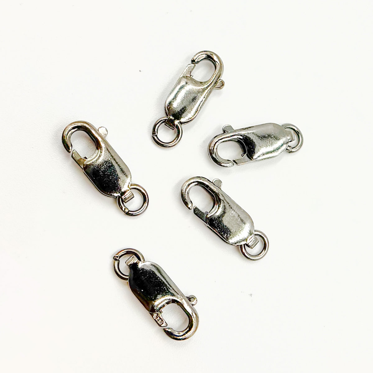 14MM Black Rhodium Lobster Clasp