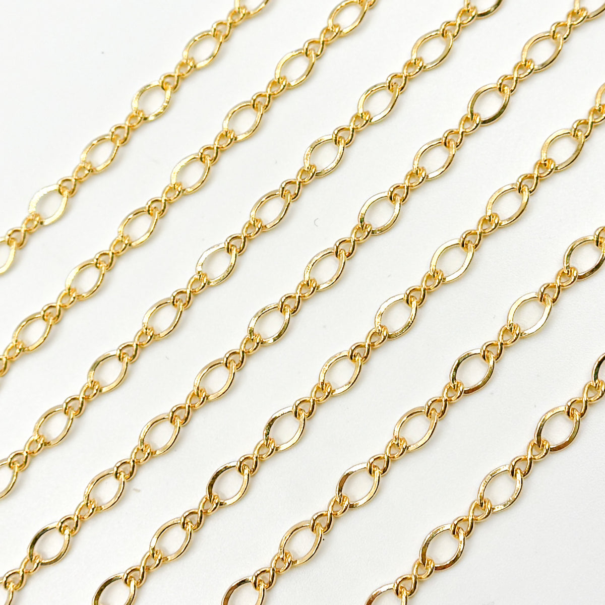 274GF. 14k Gold Filled Oval and Infinity Link Chain