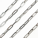 Load image into Gallery viewer, V11BR. Oxidized Sterling Silver Paperclip Chain

