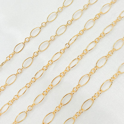 Gold Filled Twisted Oval Chain Bulk