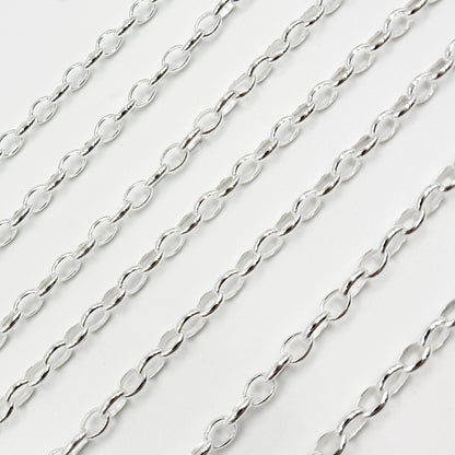 Sterling Silver Oval Link Chain