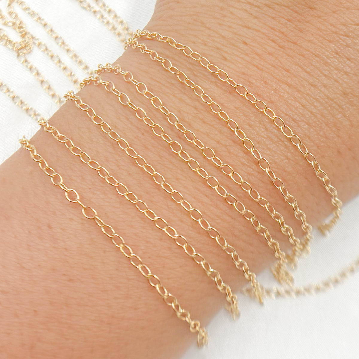 14K Gold-Filled Smooth Cable Chain