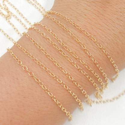 14K Gold-Filled Smooth Cable Chain